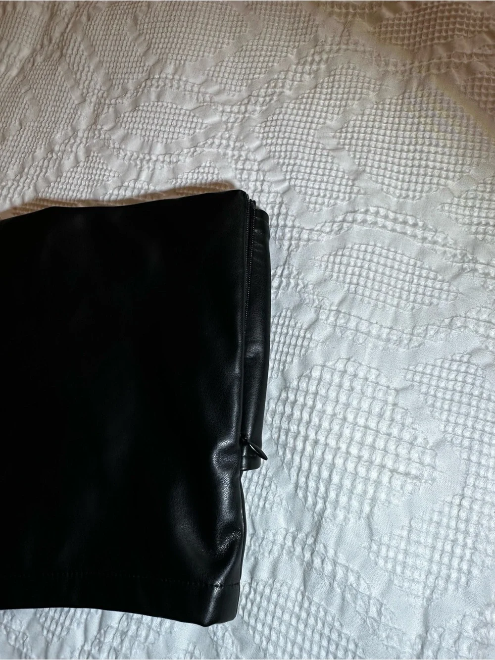 SHEIN faux leather Micro shorts with belt and grommets
